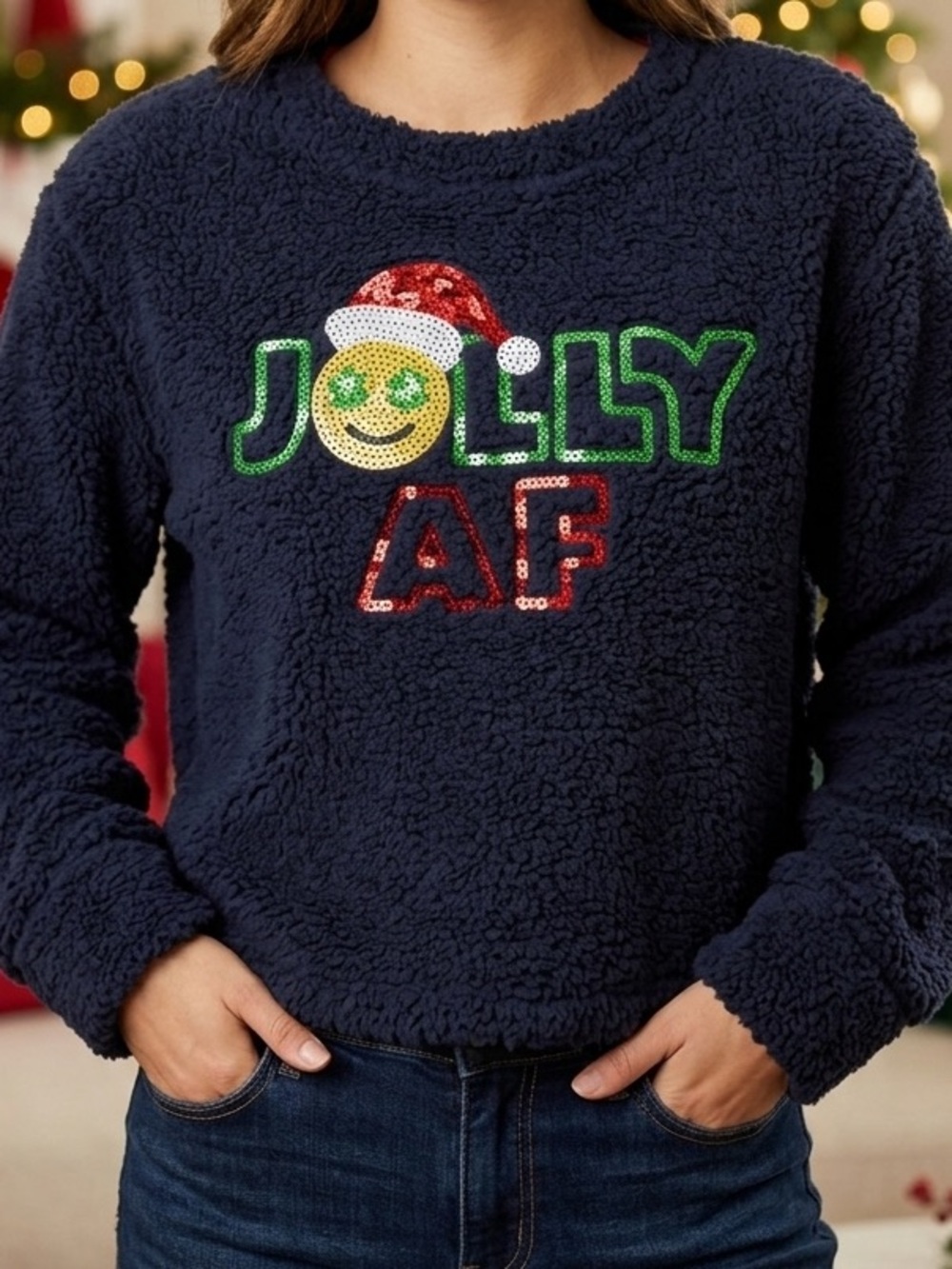Jolly AF Holiday Sweater